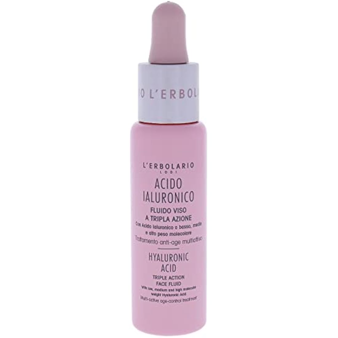 L'Erbolario Hyaluronic Acid Triple Action Face Fluid - Italian Skincare