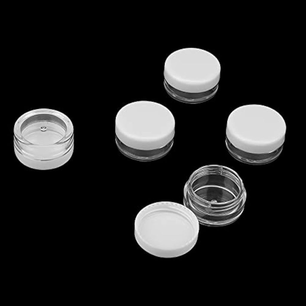 MANCHAP 120 PCS 5ml Cosmetic Sample Pots - Mini Plastic Travel Jars