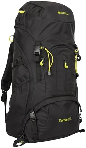 Mountain Warehouse Carrion 65L Rucksack – Hiking Backpack with Rain Cover