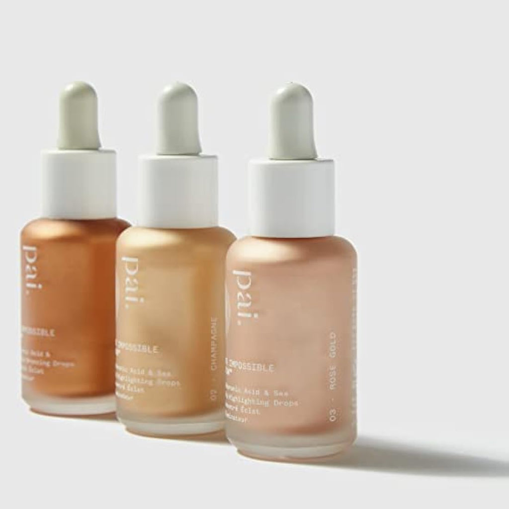 Pai Skincare The Impossible Glow Drops – Hyaluronic Acid Serum, Rose Gold