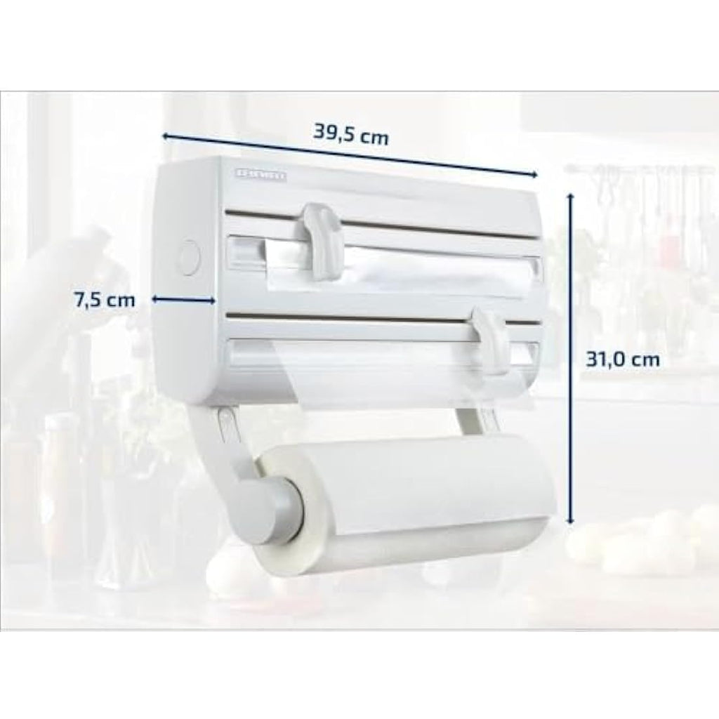 Leifheit Parat F2 Wall Mounted Foil & Cling Film Dispenser - White