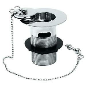 E2trade Belfast 1.5" Slotted Sink Waste with Chrome Plug & 85mm Tail