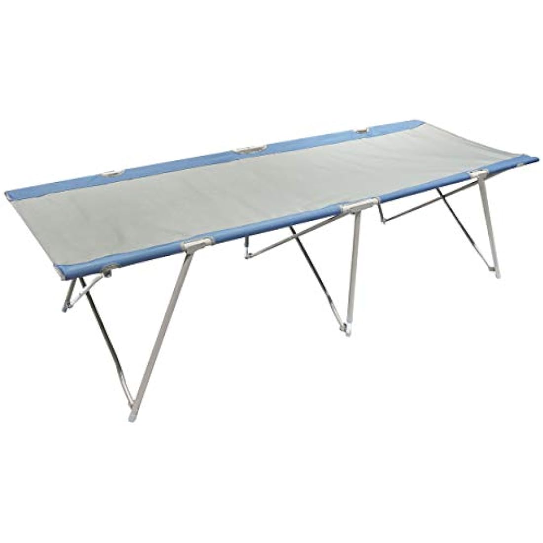 XXL Folding Camping Bed - Heavy Duty Steel Frame, Grey