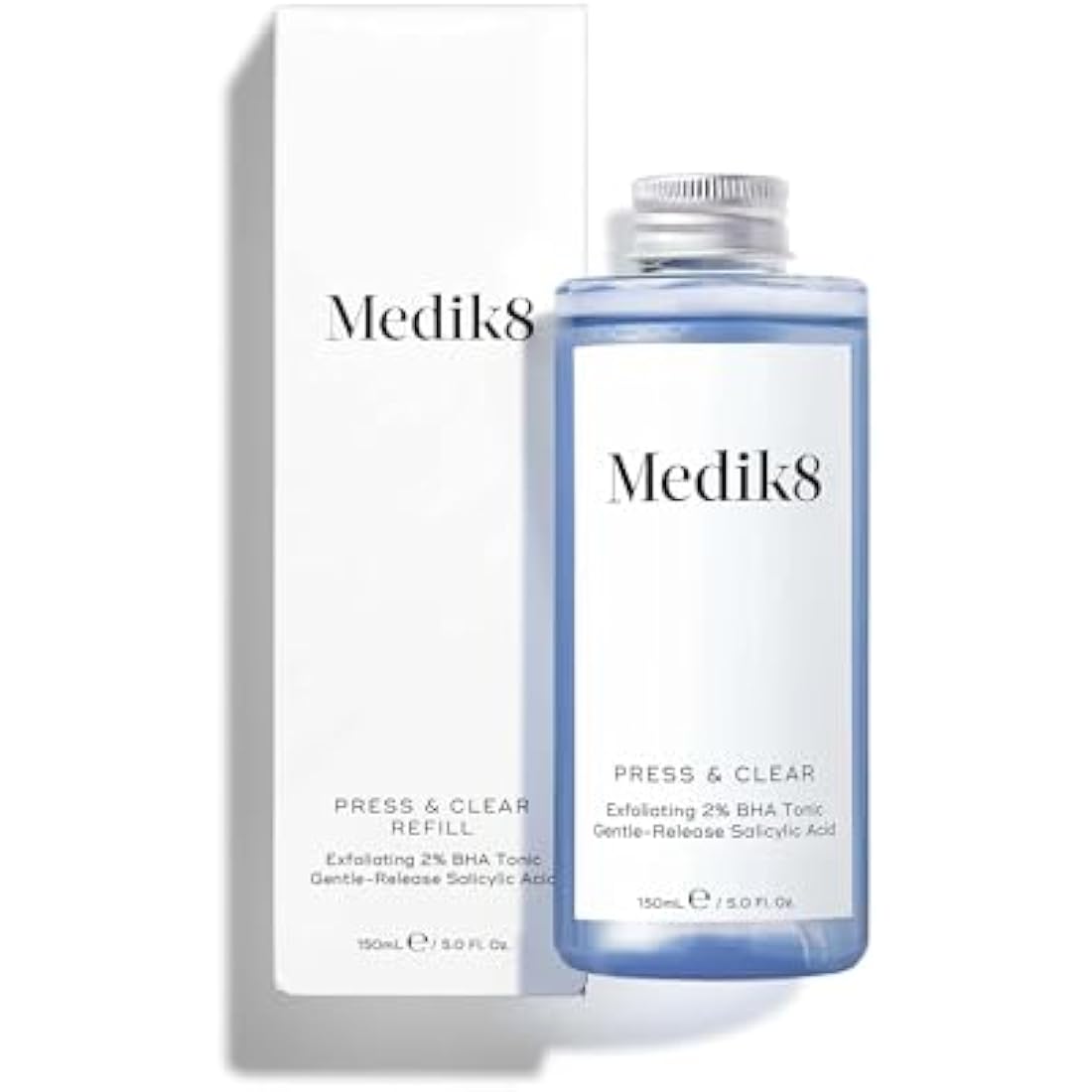 Medik8 Press & Clear Refill – 2% BHA Salicylic Acid Toner - 150ml