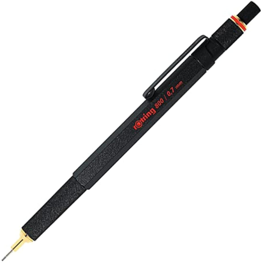 rOtring 800 Mechanical Pencil | 0.7 mm HB | Black Metal Drafting Pencil