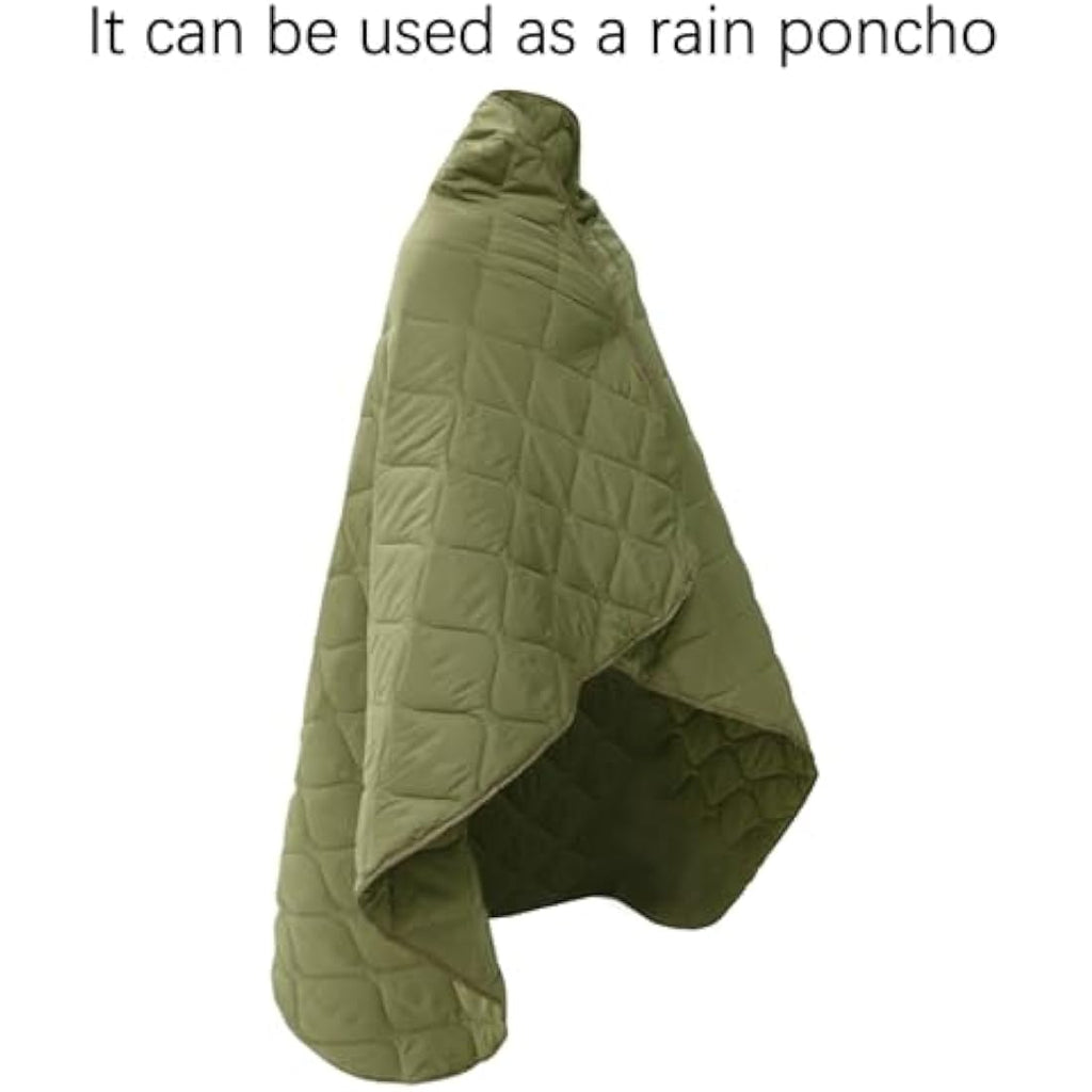 Tongcamo Military Woobie Blanket – Waterproof Camo Poncho Liner for Camping