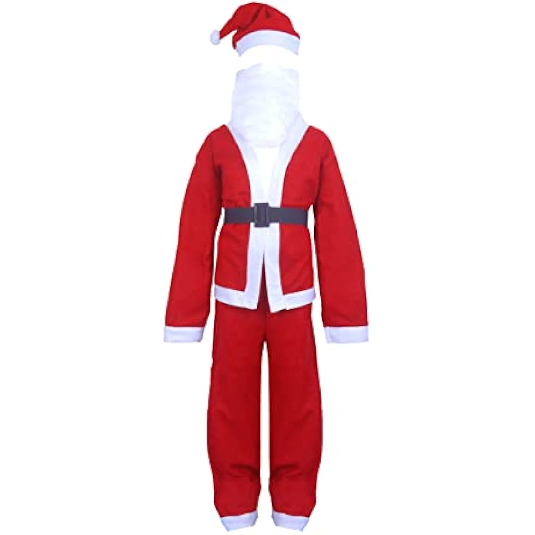 Henbrandt Kids Santa Claus Costume | 5-Piece Christmas Outfit | Ages 10-12
