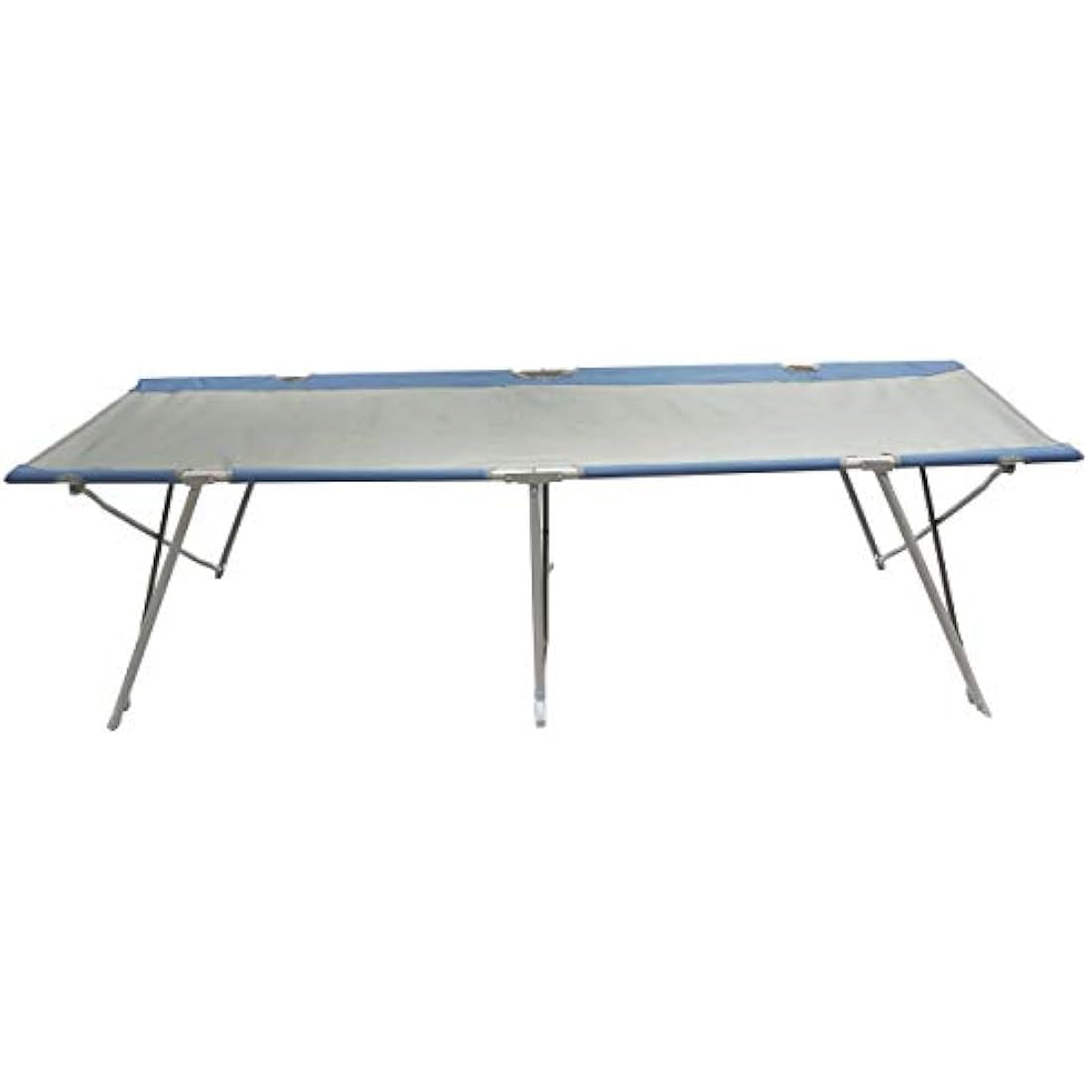 XXL Folding Camping Bed - Heavy Duty Steel Frame, Grey