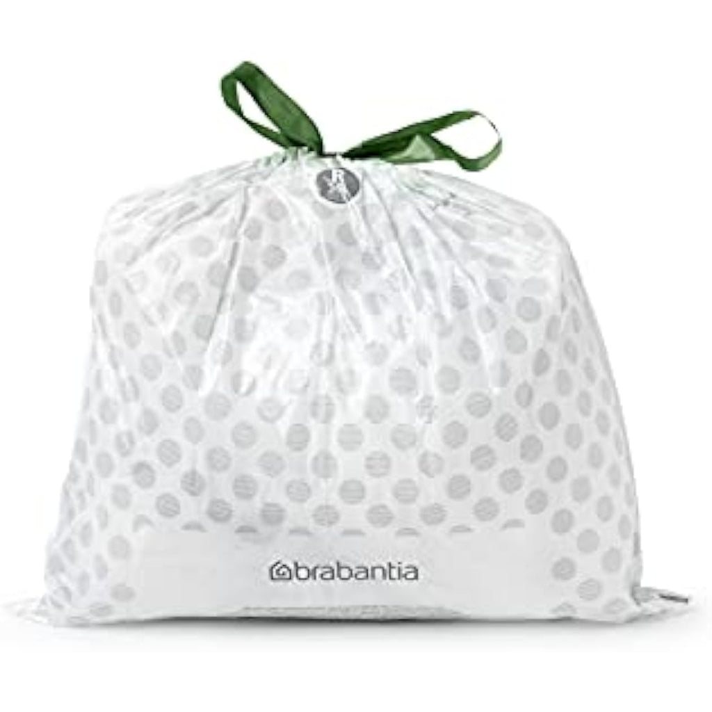 Brabantia PerfectFit Bin Liners Size R 36L - White Trash Bags (40 Count)