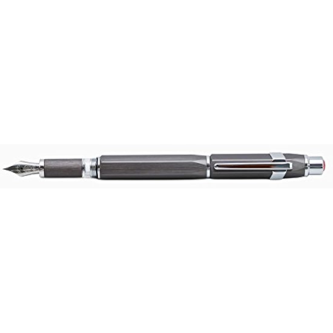 TWSBI Precision Fountain Pen – Gun Metal Brushed Aluminum, Broad