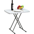 HollyHOME 2.5FT Folding Table | Height Adjustable Portable Picnic Table