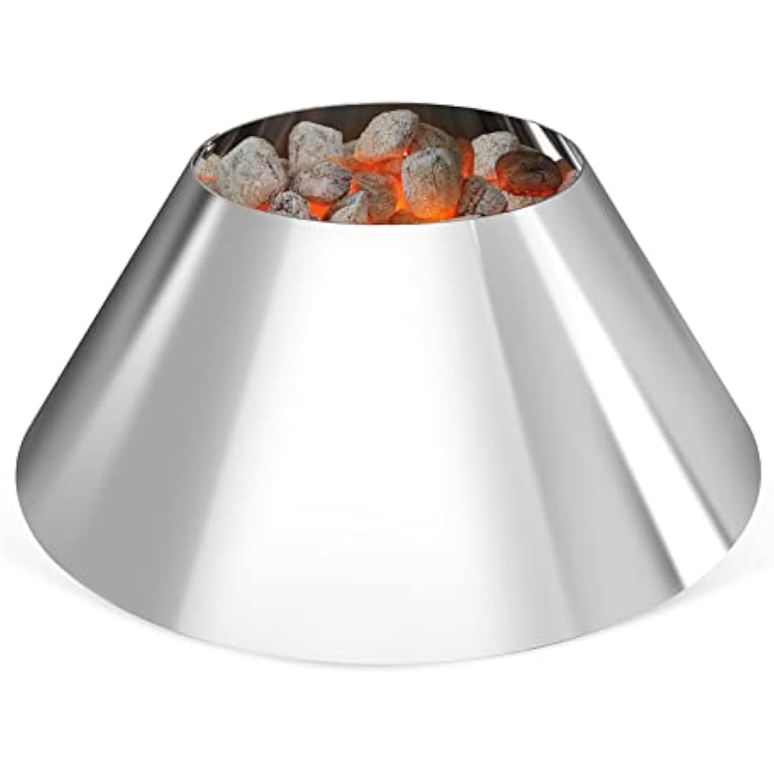 Jolof Store Stainless Steel Volcano Charcoal Basket for Weber Kettle