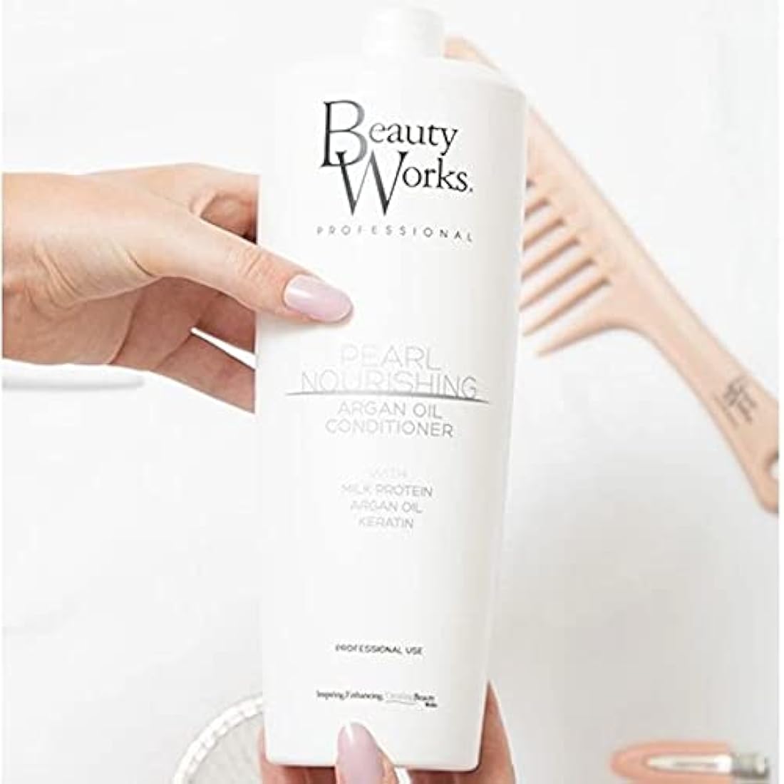 Beauty Works Pearl Nourishing Argan Oil Conditioner - 1 Litre Bottle