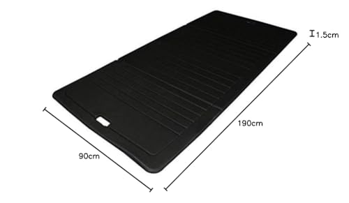 Sveltus Folding Exercise Mat - Black Portable Gym Mat - 190 x 90 cm