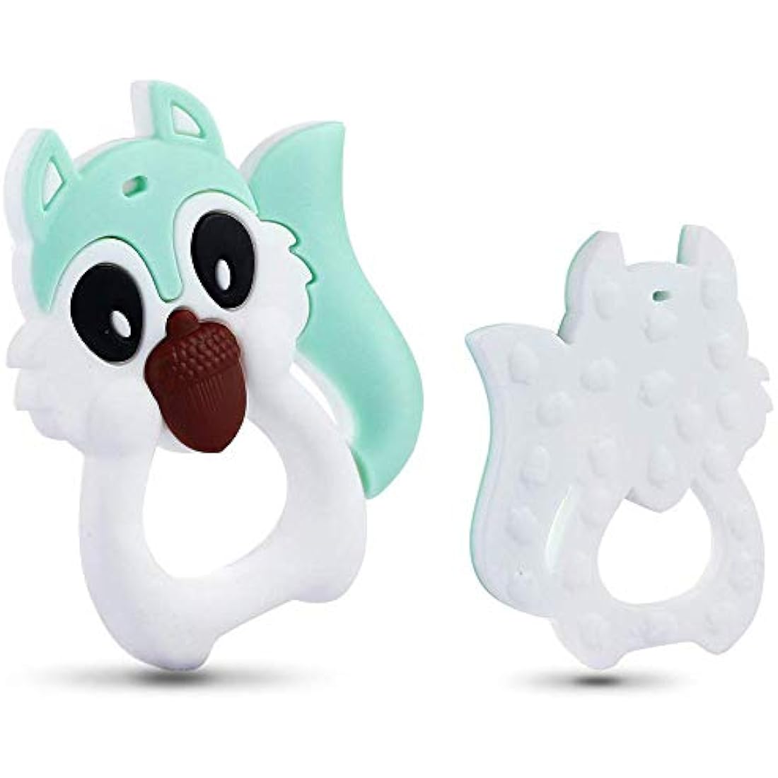 PREMYO Silicone Baby Teething Toy – BPA-Free Squirrel Teether for Gums