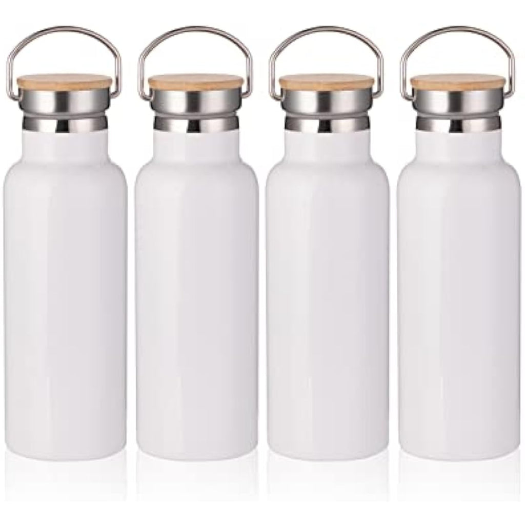 PYD Life Sublimation Water Bottle Blanks - 17oz Stainless Steel 4 Pack