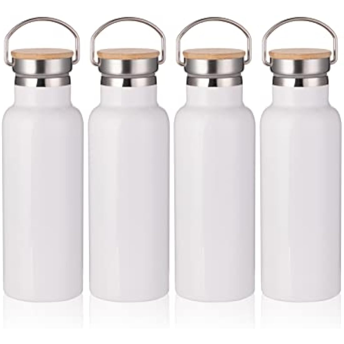 PYD Life Sublimation Water Bottle Blanks - 17oz Stainless Steel 4 Pack