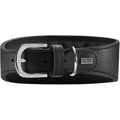 HUNTER Padded Soft Leather Greyhound Collar – Handmade Black Leather