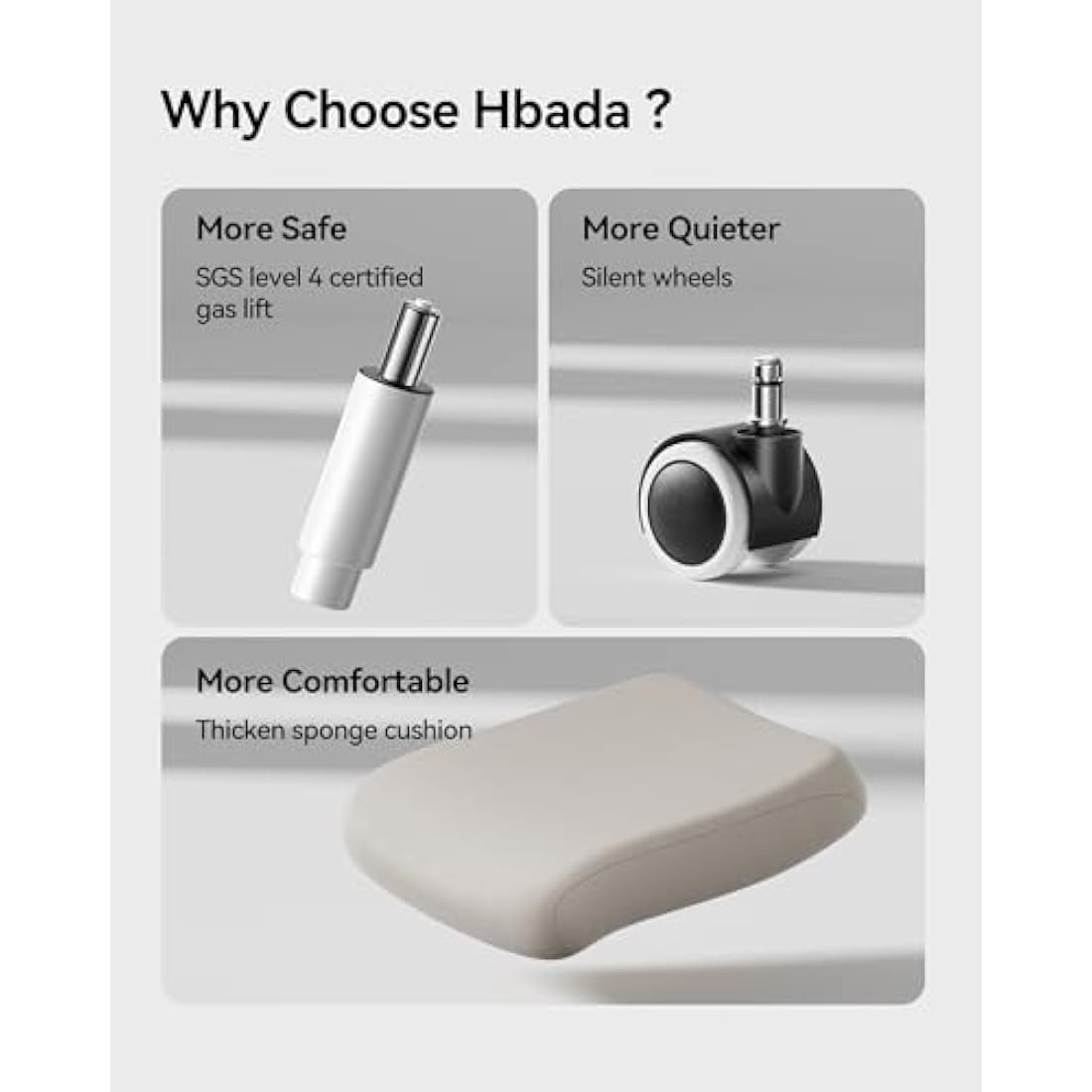 Hbada P1 Ergonomic Office Chair – Mesh Desk Chair with Lumbar Support