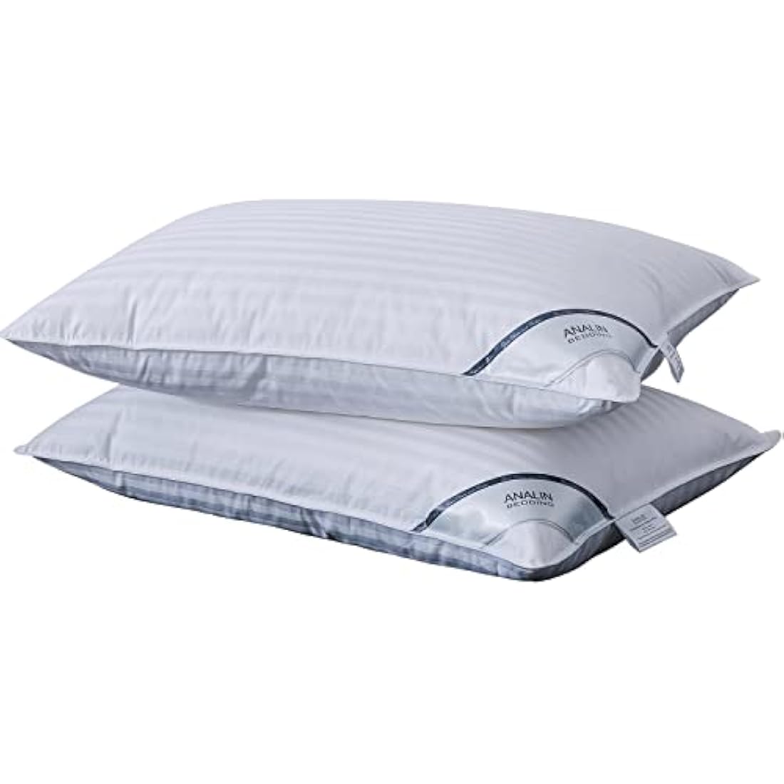 Jolof Store Goose Down Pillows - 2 Pack 100% Cotton Hotel Quality