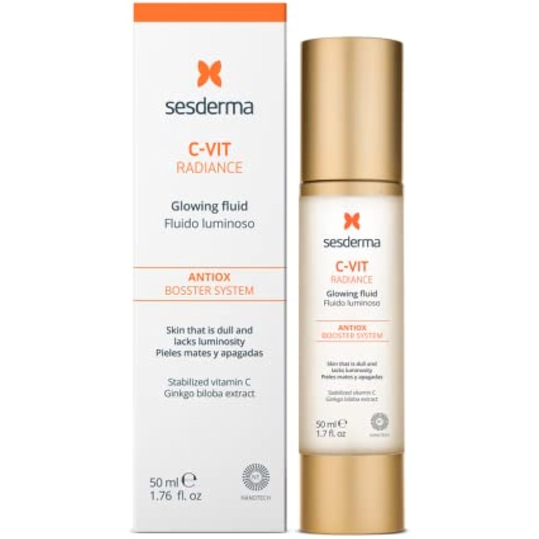 Sesderma C-Vit Radiance Glowing Fluid – 50ml Vitamin C Face Serum