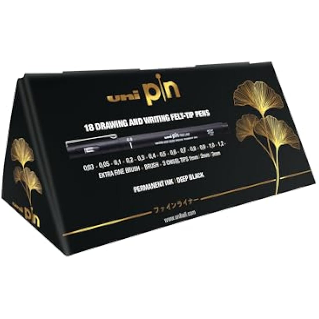 uni-ball PIN Fineliner Pens | 18pc Black Archival Ink Gift Set