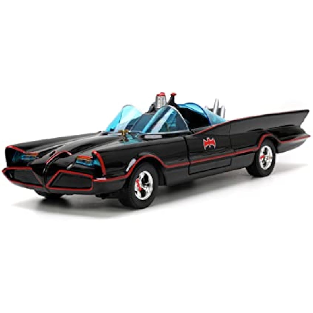 DC Comics 1966 Batmobile 1:24 Die-Cast Car with 4 Figures