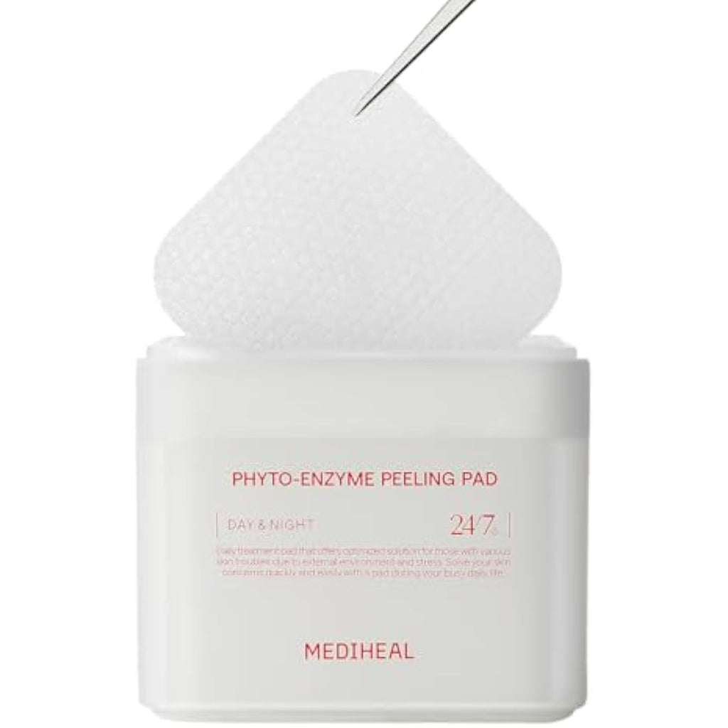 MEDIHEAL Phyto Enzyme Peeling Pad | Vegan LHA Exfoliating Pads - 90ct