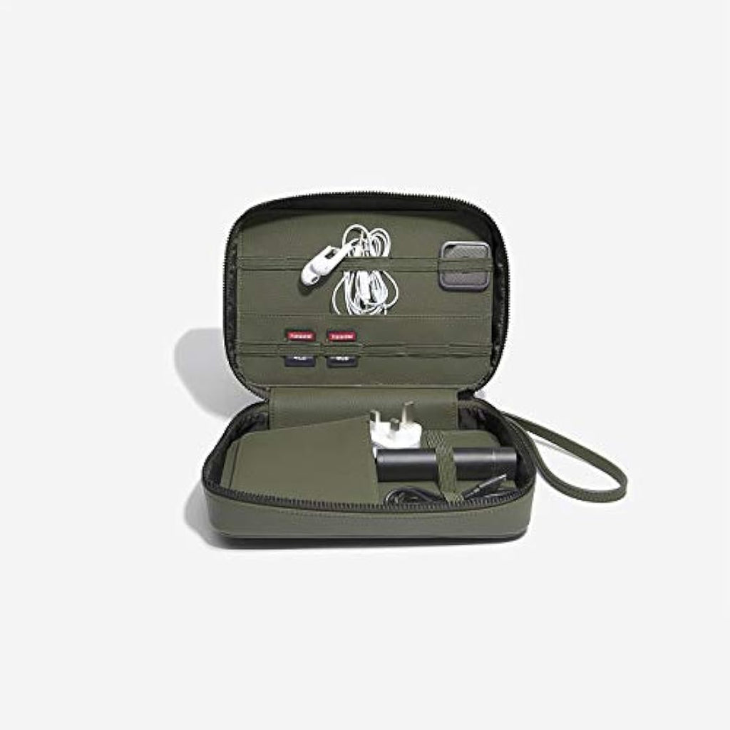 Stackers Olive Green Cable Tidy Bag – Travel Tech Pouch Organizer