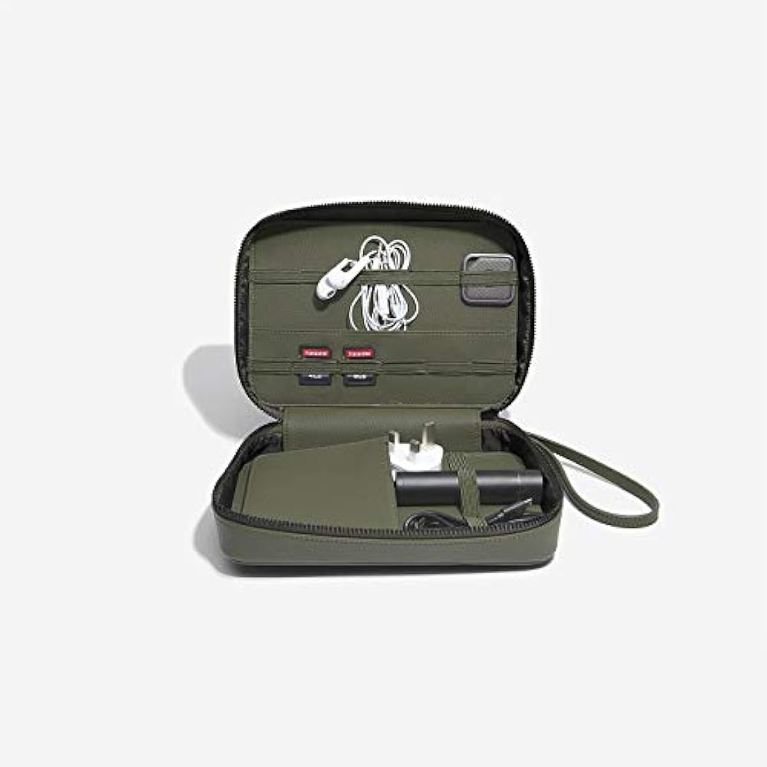 Stackers Olive Green Cable Tidy Bag – Travel Tech Pouch Organizer