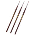 Kolinsky Sable Detail Paint Brushes - 3pc Miniature Set