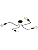 OYIPRO 4-Light Vintage Ceiling Light | Black Metal E27 Chandelier