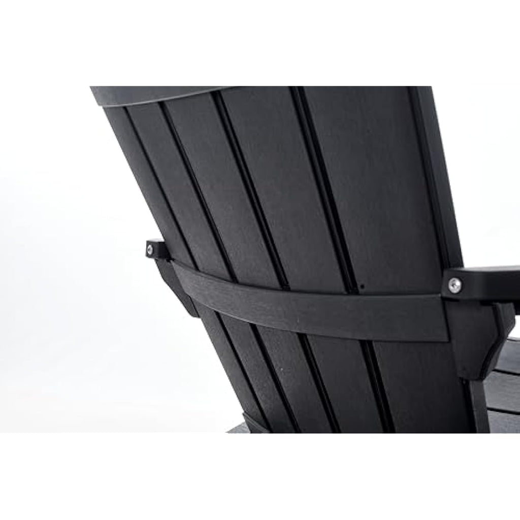Keter Alpine Adirondack Garden Chair – Weatherproof Graphite Grey