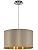 EGLO Maserlo Pendant Light – Taupe Fabric & Gold Modern Hanging Lamp