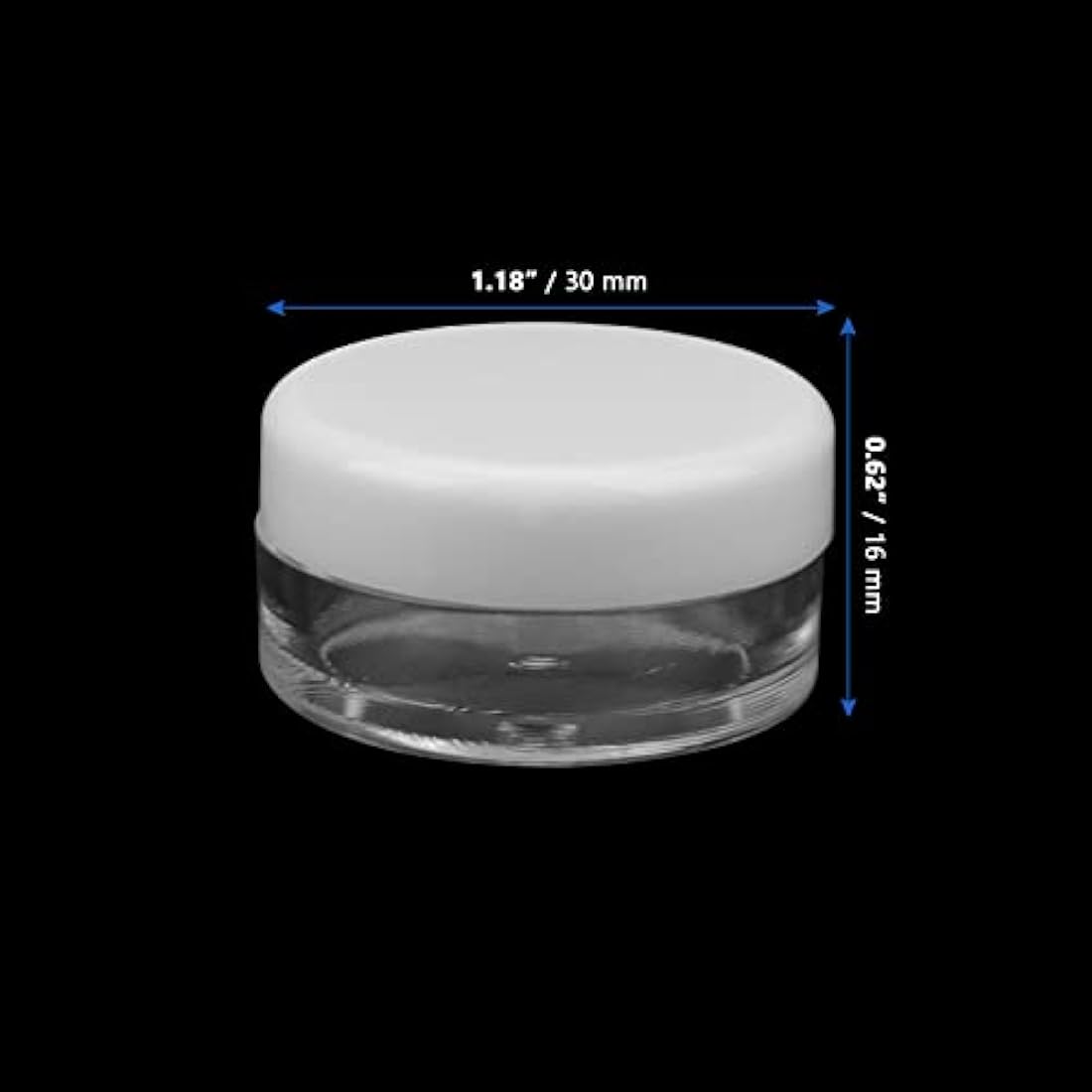 MANCHAP 120 PCS 5ml Cosmetic Sample Pots - Mini Plastic Travel Jars