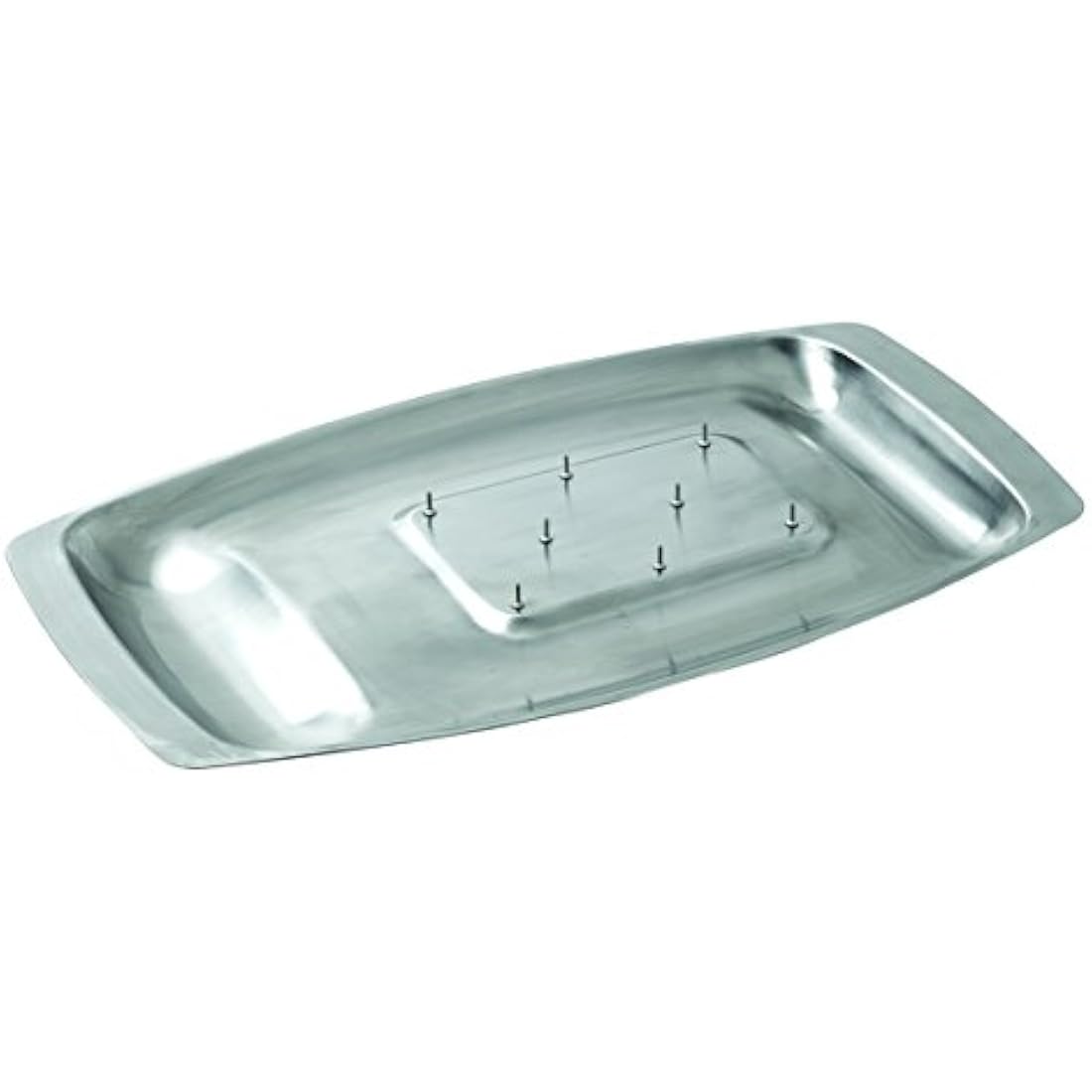 Dexam Chichester Stainless Steel Meat Carving Dish with Spikes – 45x27cm