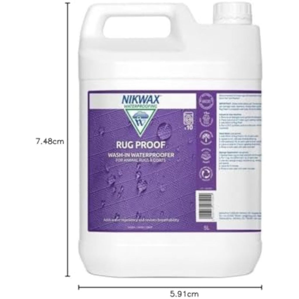 Nikwax Rug Proof Wash-In Waterproofing for Horse Rugs - 5 Litre