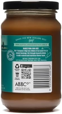 Beef Bone Broth with Collagen – Grass-Fed & Halal, 375g