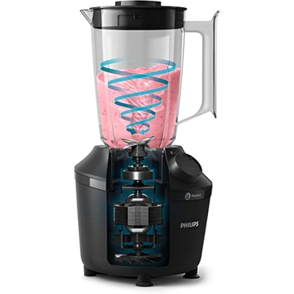 Philips 3000 Series Blender | 450W ProBlend System 1.9L Jar - Black