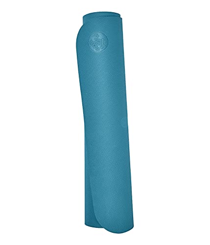 Manduka Begin Yoga Mat – Non-Slip 5mm Beginner Exercise Mat, Bondi Blue