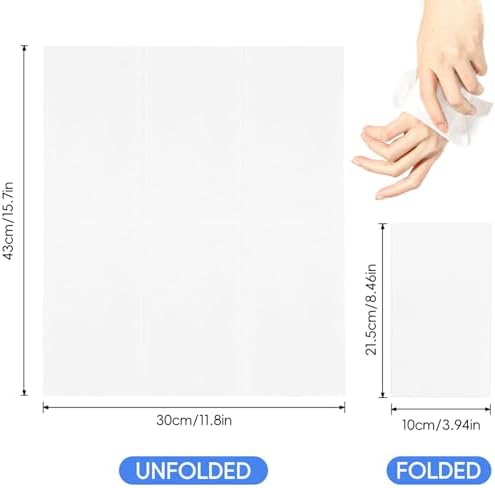 Jolof Store White Linen-Feel Disposable Guest Towels - 200 Pack