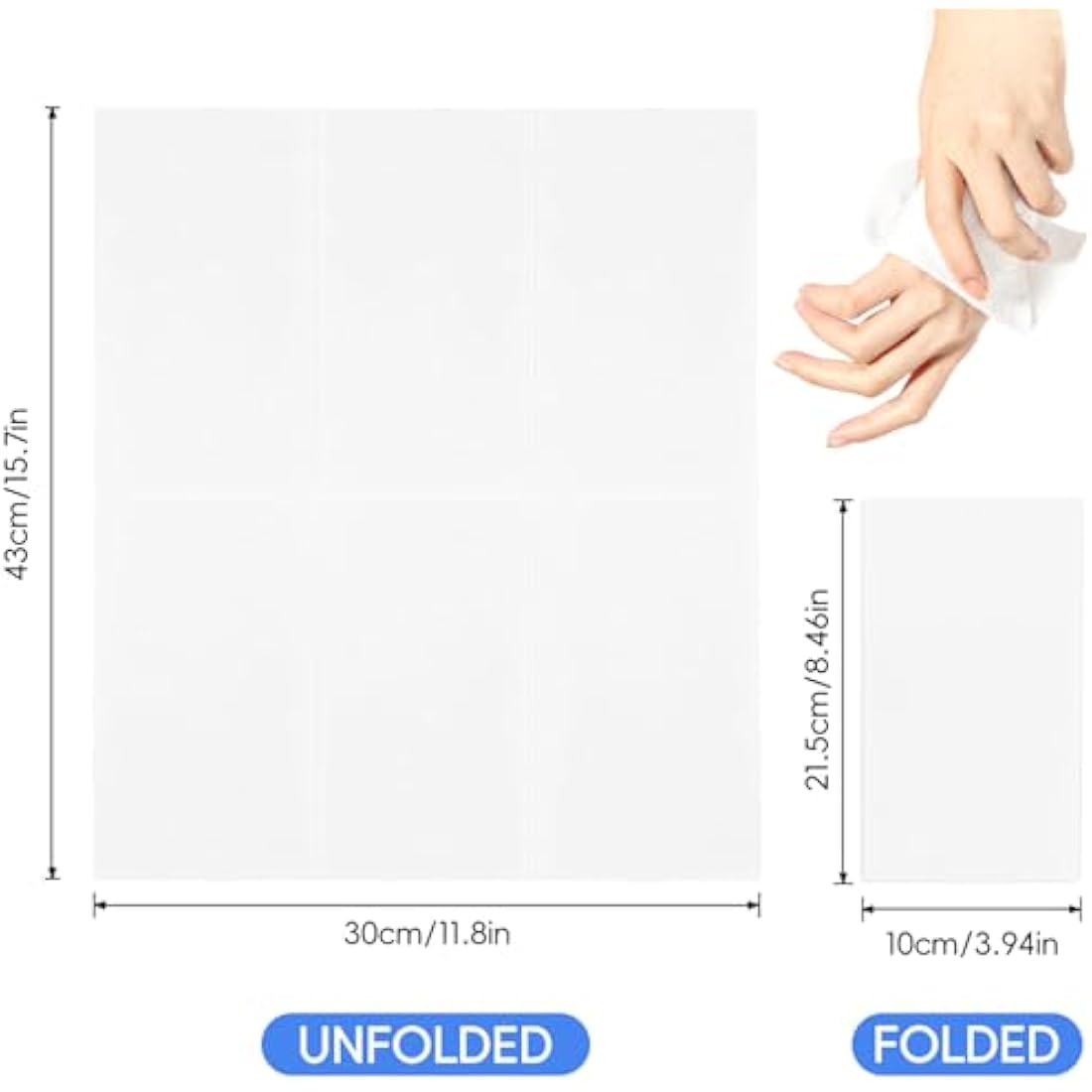 Jolof Store Linen-Feel Guest Towels | White Disposable Napkins | 200 Pack