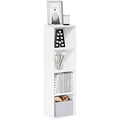 Furinno Pasir 4-Tier Open Shelf Bookcase | White Wood Storage Shelf