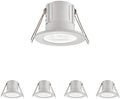Jolof Store Fire Rated Downlights – IP65 Matt White LED Slimline (4 Pack)