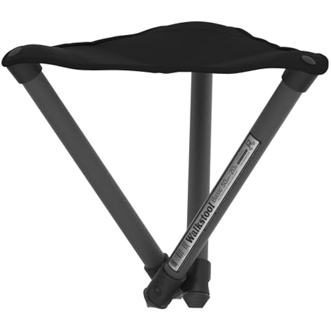Walkstool Basic – 3-Legged Telescopic Folding Stool in Aluminium