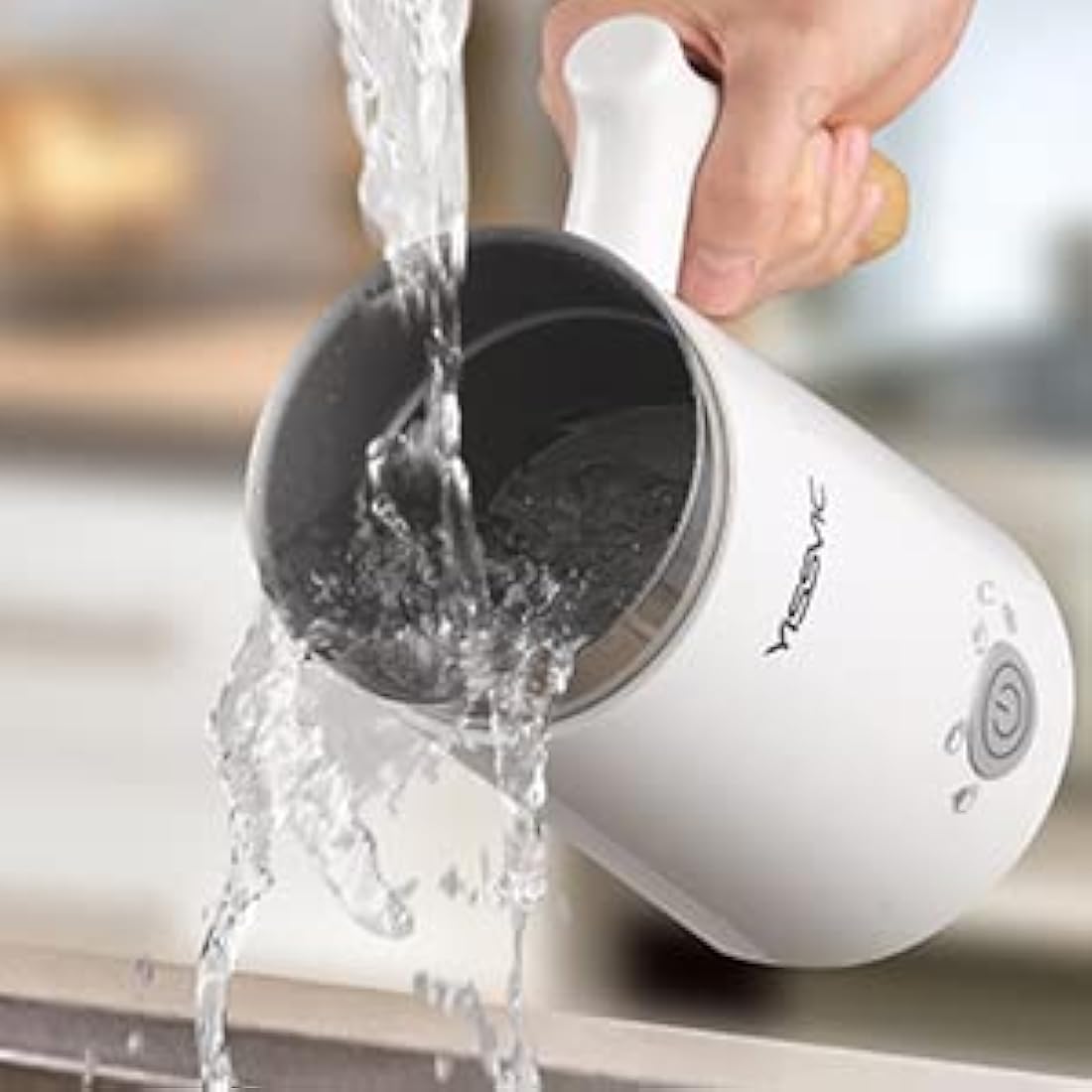 YISSVIC Electric Milk Frother | 4-in-1 Automatic Steamer and Foam Maker