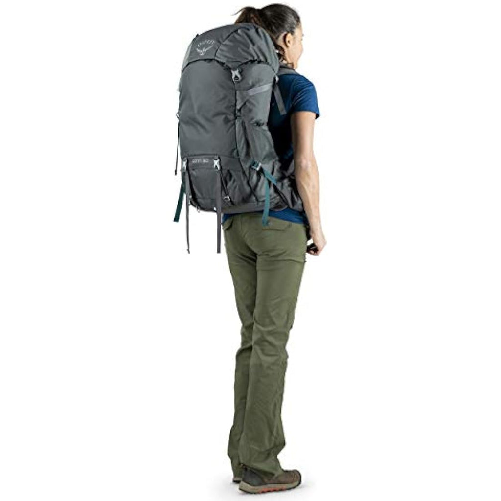 Osprey Women's Ventilated Backpacking Pack – Cinder Grey Hiking Rucksack