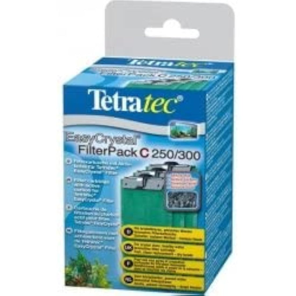 Tetra EasyCrystal Filter Pack C250/300 – Activated Carbon Pads, 3pc