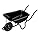 Draper 85L Heavy Duty Metal Wheelbarrow with Pneumatic Wheel