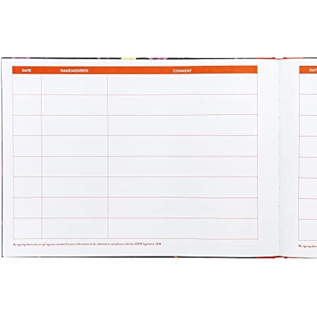 Pukka Pad Bloom A4 Visitors Book – 768 Entry Spaces – 120GSM Floral Hardcover